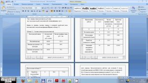 Оформление диплома: перенос таблиц