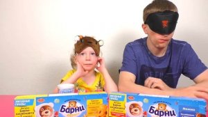 Челлендж Медвежонок Барни – отгадываем вкусные печенки с разными начинками! Cookie Challenge