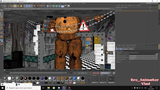 {C4D/FNAF} TUTORIAL (Освещение, размытие, звук)|Bro_Animator Vlad смотреть онлайн