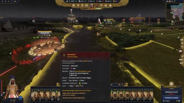 WAR OF THE FOUR PHARAOHS! Total War: Pharaoh - Ramesses Campaign #12 смотреть онлайн