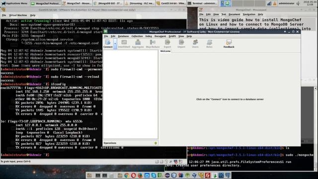 How to Install MongoChef on Linux and Connect to MongoDB Server and Import Sample Database? смотреть онлайн