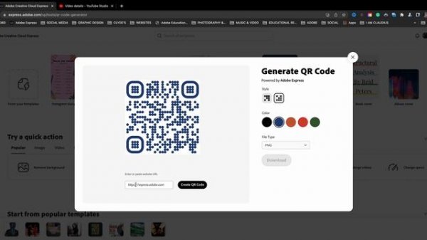 QR Codes in Adobe Express