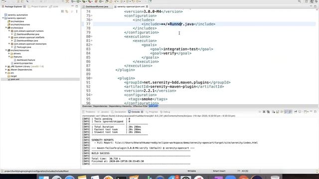 Serenity || 5 || Generate Serenity Reports || Using Maven Plugin смотреть онлайн