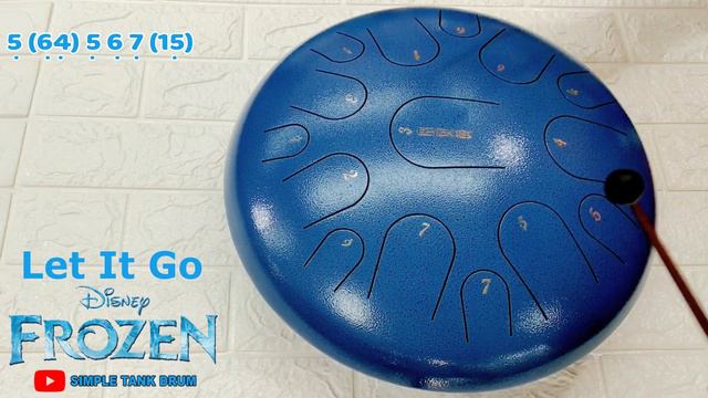Let It Go Ost Frozen - Simple Tank Drum Cover with Tabs смотреть онлайн