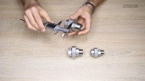 Американка нержавеющая внутренняя наружная резьба: размеры | TRiNOX #aisi304