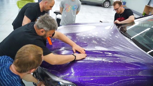 Оклейка пленкой BMW 850 G16 - бронирование антигравийной пленкой БМВ 8 смотреть онлайн