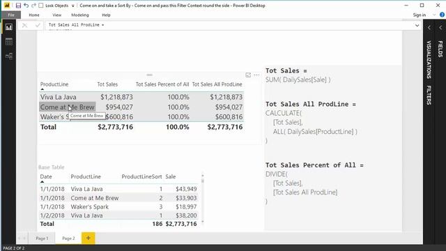 Hidden Sort By Columns in DAX Filter Context смотреть онлайн