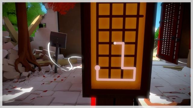 The Witness - Monestery (Tree Temple): All Puzzles (Twig on Floor) Trace Branches, Activate Laser смотреть онлайн