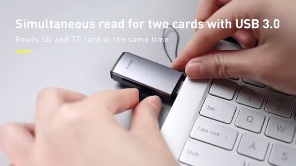 Baseus Card Reader USB 3.0 Type C to Micro SD TF Memory Card Reader 2 in 1 For PC Laptop Accessorie
