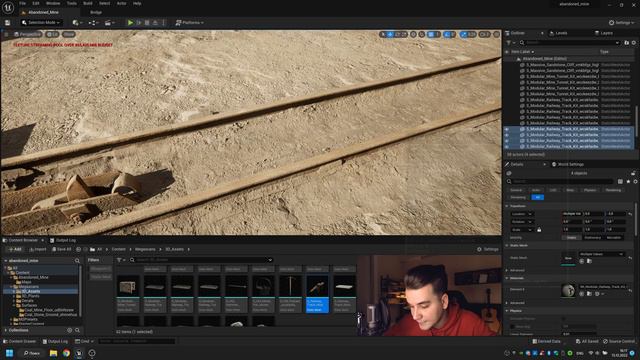 UNREAL ENGINE 5: Изучаем Редактор и Создаем Заброшенную Шахту из Megascans Ассетов Поэтапно!