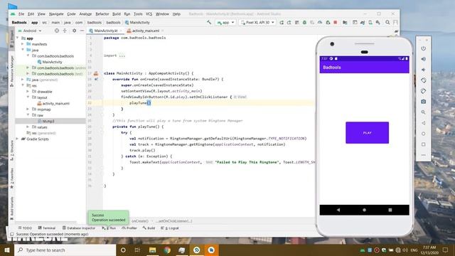Play Ringtones, Notifications And Custom Sounds In Android Studio Apps Using Kotlin - Solution Tips смотреть онлайн