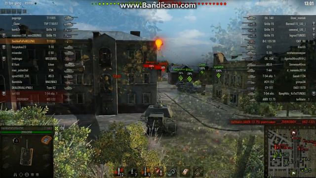 Т110Е3 Хорошый выезд в город | [World of Tanks] смотреть онлайн