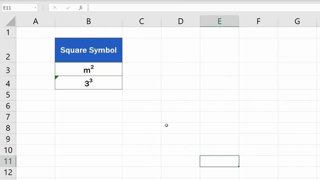 How to Write the Squared Symbol in Excel (within Text and as Numbers) смотреть онлайн