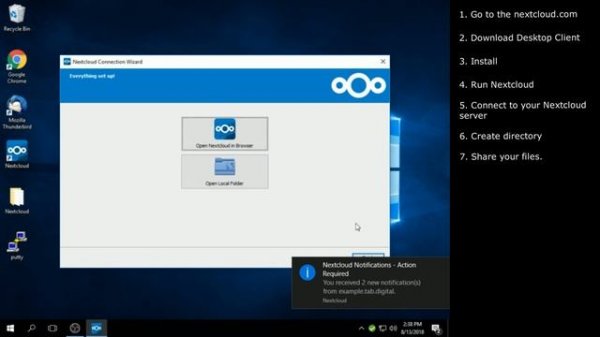 How to Install Nextcloud Desktop Client Windows 10