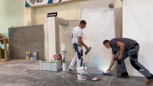 Нанесение шпаклевки валиком. Рекомендации производителя.