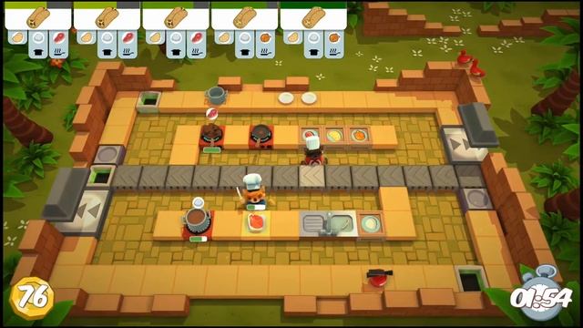 Overcooked | The Lost Morsel: Level 1-1 (3 Stars) смотреть онлайн