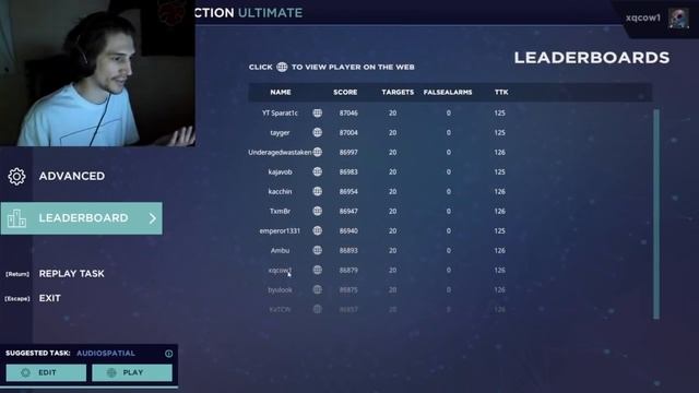 xQc Gets on the Leaderboard for Sound Reaction in Aim Lab смотреть онлайн