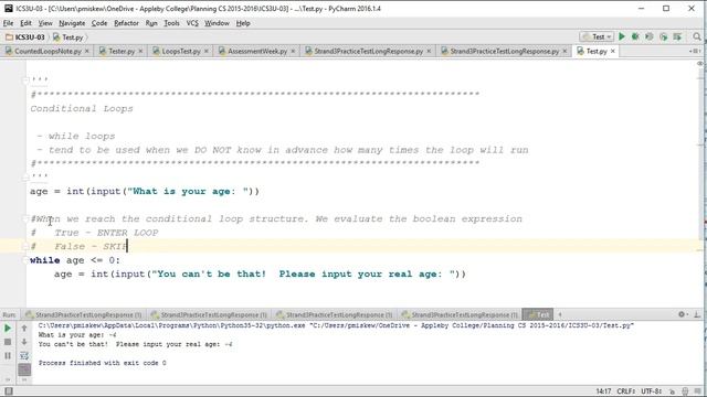 The Basics: Python 3 - Conditional Loops (Checking Inputs) смотреть онлайн