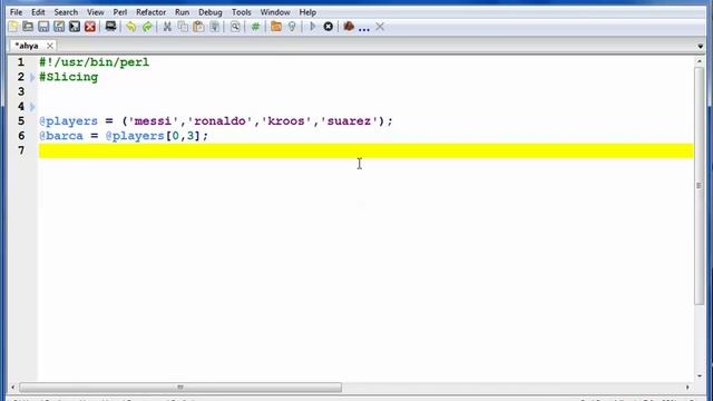 perl tutorial NO 9 Slicing in arrays смотреть онлайн