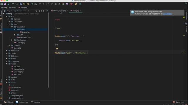 Laravel 5.5 Controller Namespace lesson 3 смотреть онлайн