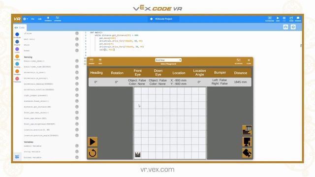 VEXcode VR Python - 4. Loops and If/Else смотреть онлайн
