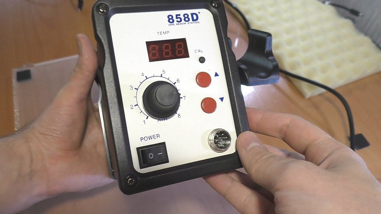 Самая недорогая термовоздушная паяльная станция с Aliexpress (858D) смотреть онлайн