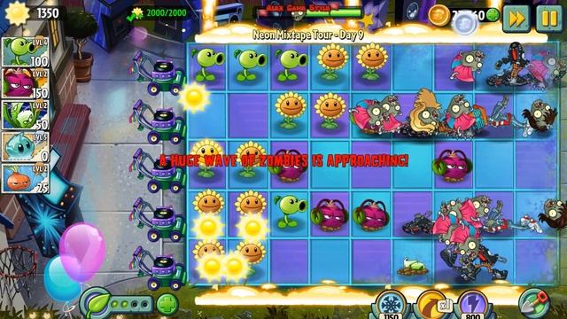 Plants vs. Zombies 2 - Got a new Plant Thyme Warp - Neon Mixtape Tour Day 9 (Ep.305) смотреть онлайн