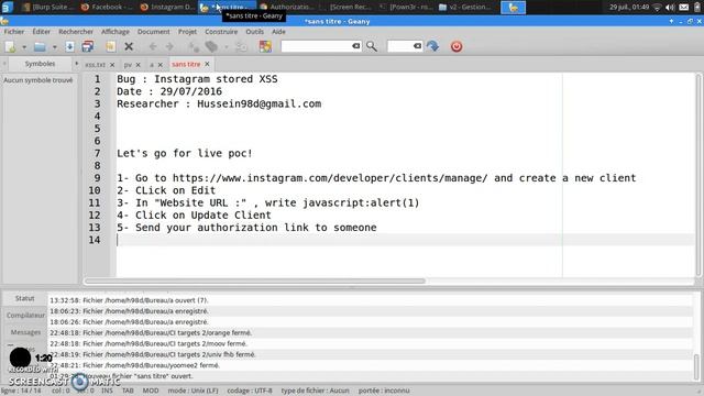 Instagram Stored XSS смотреть онлайн