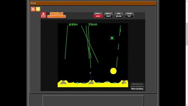 Historic Games: MISSILE COMMAND(Gameplay) смотреть онлайн
