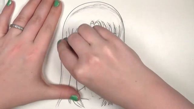 SPEED SKETCH -- Pretty Manga Girl With Long Hair -- iCanHazDraw! смотреть онлайн