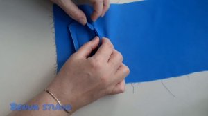 Обработка разреза рукава рубашки, планкой.
