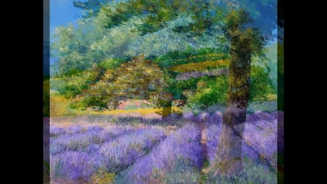 "LAVENDER FIELDS" paintings by Jean-Marc JANIACZYK, music Erik Satie "Gymnopedie 1" смотреть онлайн
