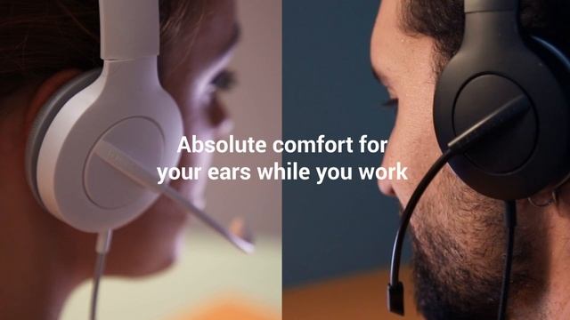 Energy Sistem Headset Office 3 White. Adjustable padded headband and breathable memory foam ear pad смотреть онлайн