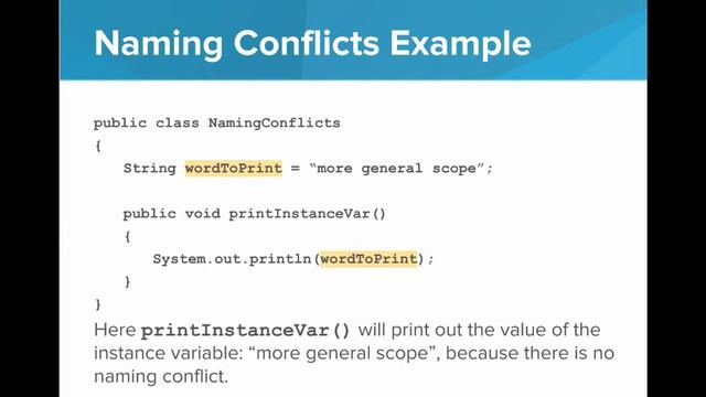 Local Variables and Scope смотреть онлайн