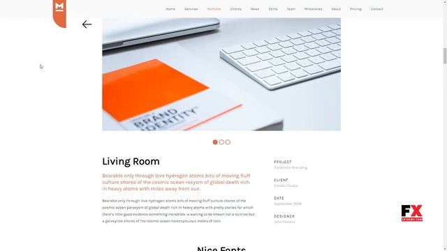 Meelo - Corporate One Page WordPress Theme      Eliot Elijah