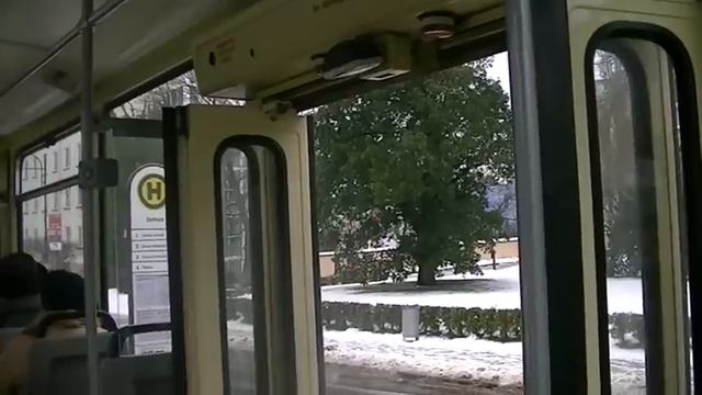 Straßenbahn Frankfurt (Oder): Mitfahrt Tatra, Linie 1 смотреть онлайн