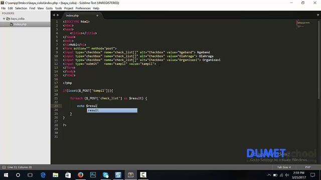 Menampilkan Multiple Checkbox Dengan Menggunakan Foreach смотреть онлайн