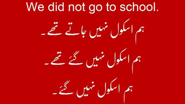 Lesson-28: Course-1 ( Urdu Sentences with Past Indefinite Tense Part-2/2): Urdu Language смотреть онлайн