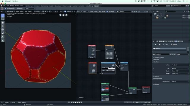 Procedural Rust Material in Blender - Tutorial смотреть онлайн