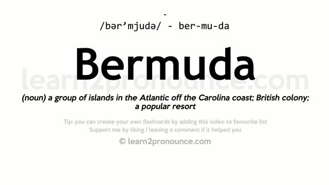 Pronunciation of Bermuda | Definition of Bermuda смотреть онлайн