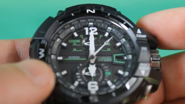 G SHOCK GW A1100 1A3 Обзор и настройка на русском смотреть онлайн