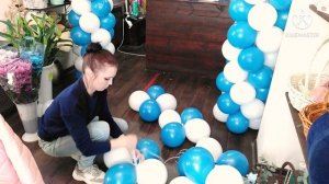 Гирлянда из шаров . Простой способ сборки, 2 цвета