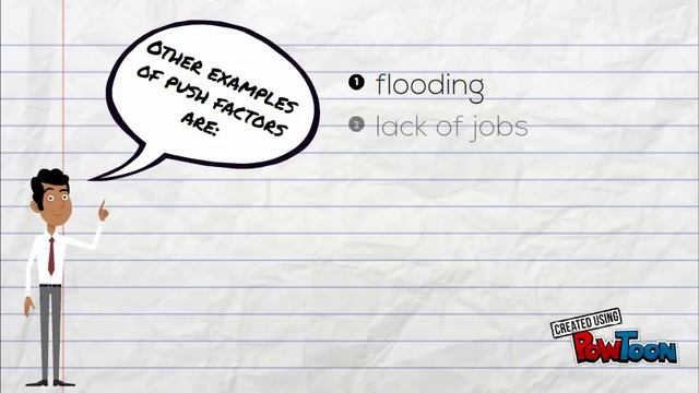 Push and pull factors migration