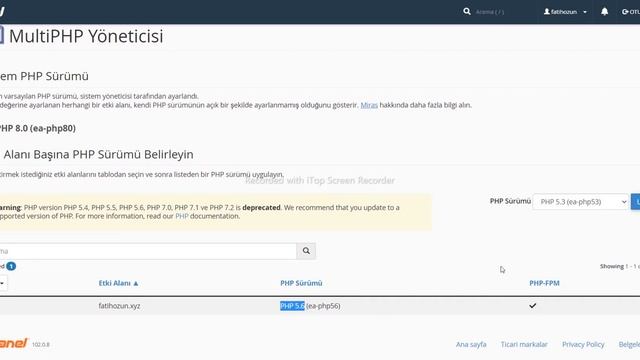 cPanel ile PHP Sürüm Güncelleme смотреть онлайн