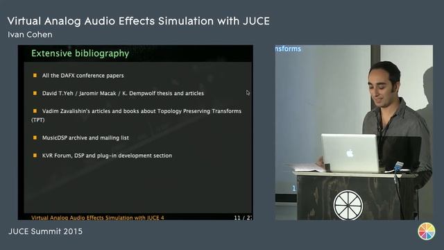 Virtual Analog Audio Effects Simulation with JUCE, Ivan Cohen, JUCE Summit 2015 смотреть онлайн