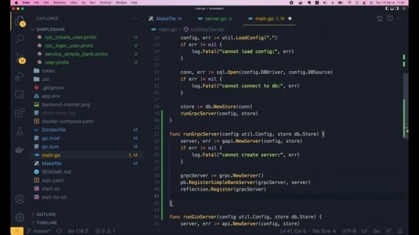 [Backend #41] How to run a golang gRPC server and call its API