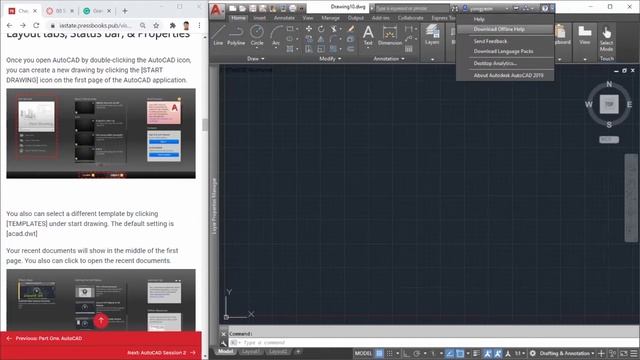 01 - Introduction of AutoCAD - CO 3 - Understand AutoCAD interface - Ribbon, Panels, & more смотреть онлайн