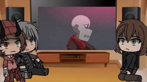 Реакция на -"Санс, Гастер и Папайрус против Бетти нуар | Гличтейл сцены боёв (3/3)"