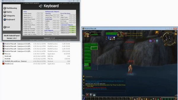 The Best WoW private servers hack\trainer - Wow Admin Panel