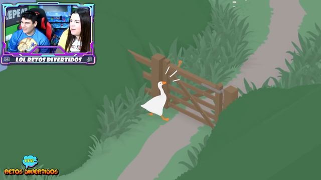 HACIENDO EL GANSO? JUEGO Untitled Goose Game JUEGO DE EL GANSO TROLL OMGame Retos divertidos смотреть онлайн